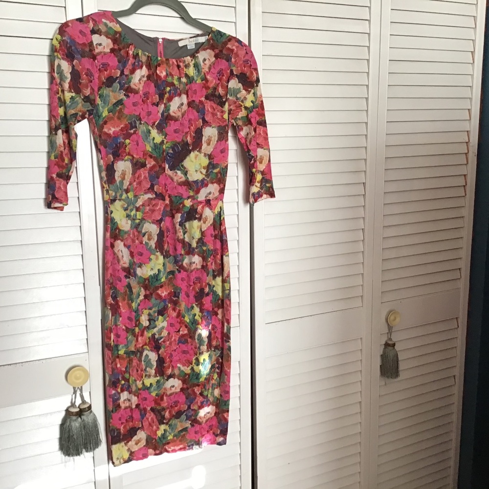 Boden us 2r watercolor knit dress